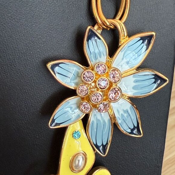 Joan Rivers Classics Collection Garden Party Gold-Tone Enamel Necklace W/ Floral - Picture 6 of 10